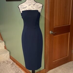 Jill Stuart Midnight Blue Strapless Dress, Size 0